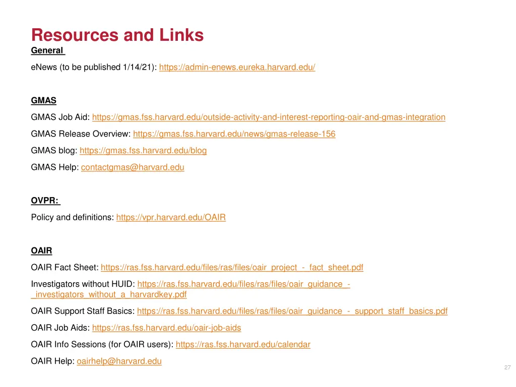 resources and links general