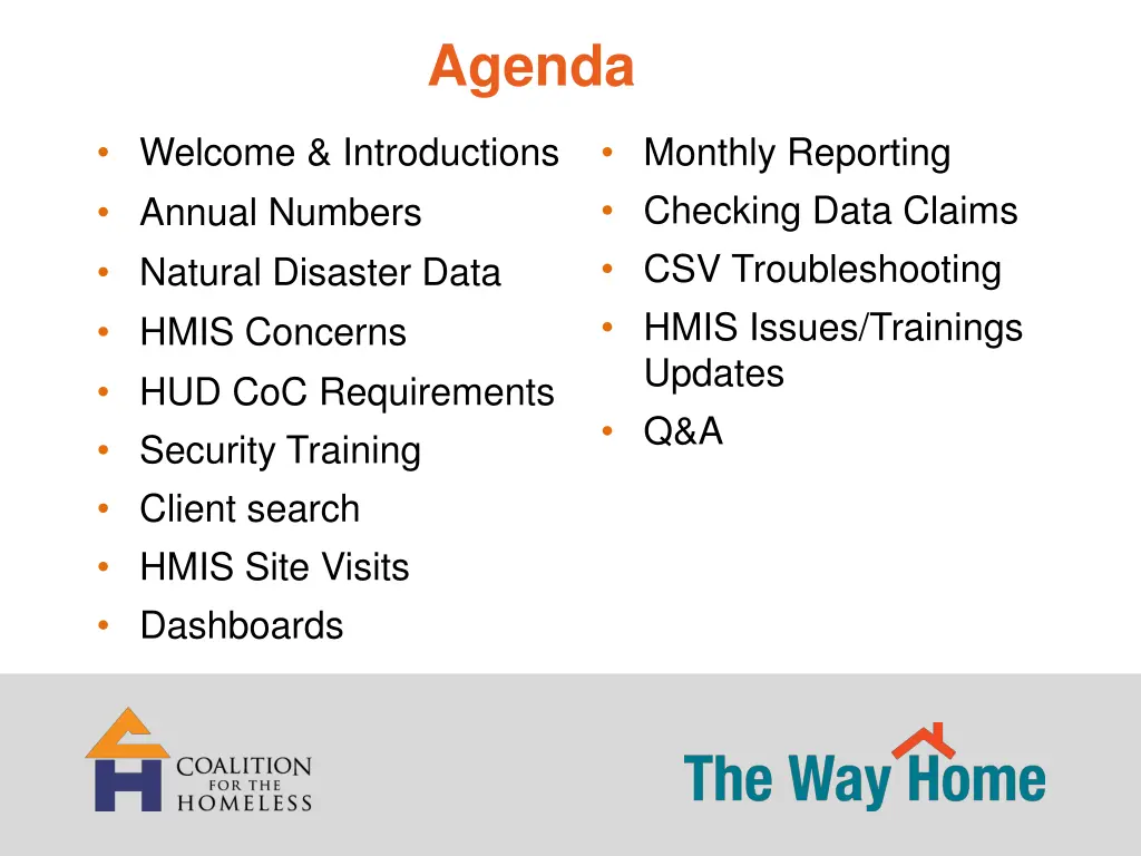 agenda
