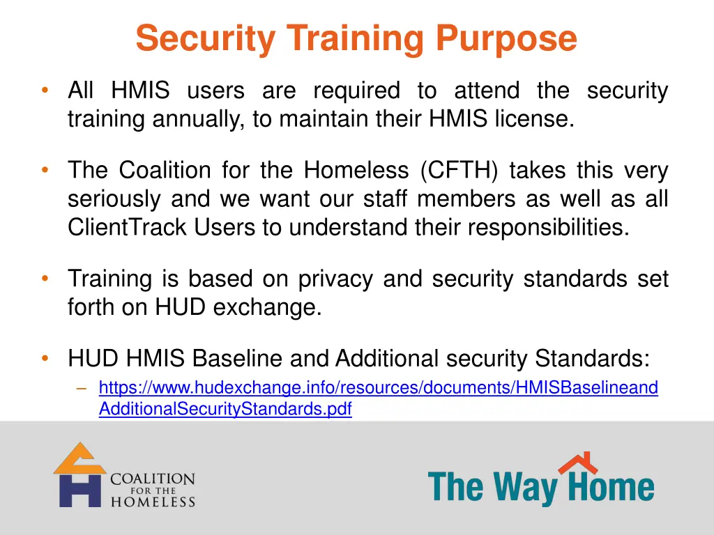 security training purpose