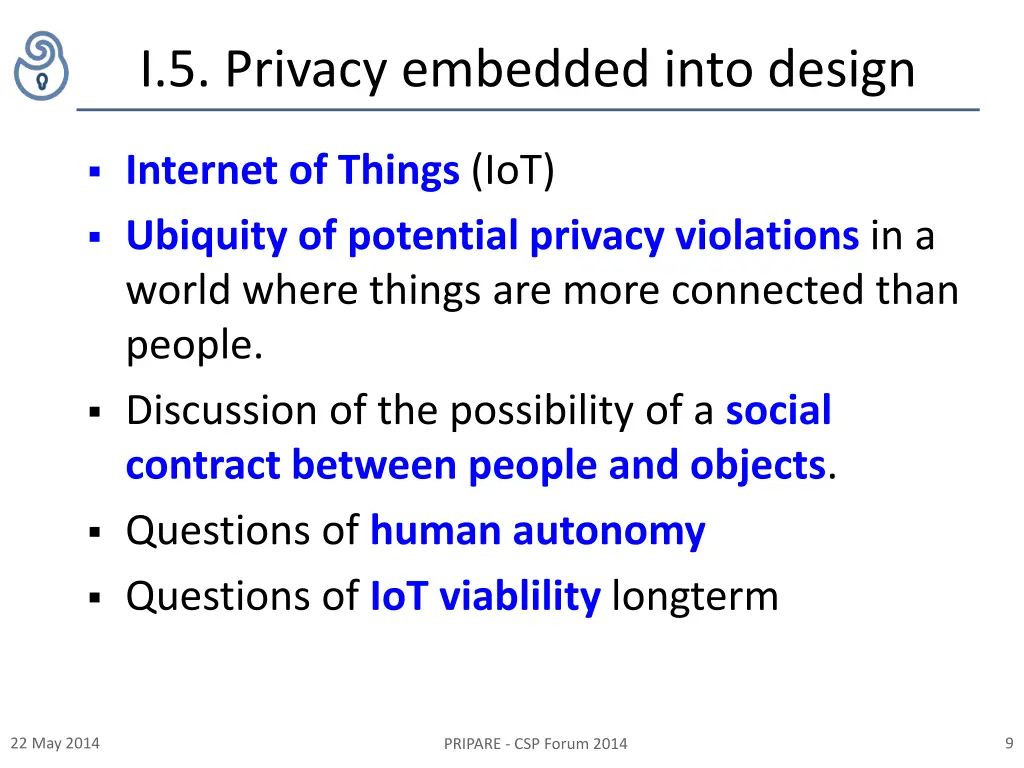i 5 privacy embedded into design