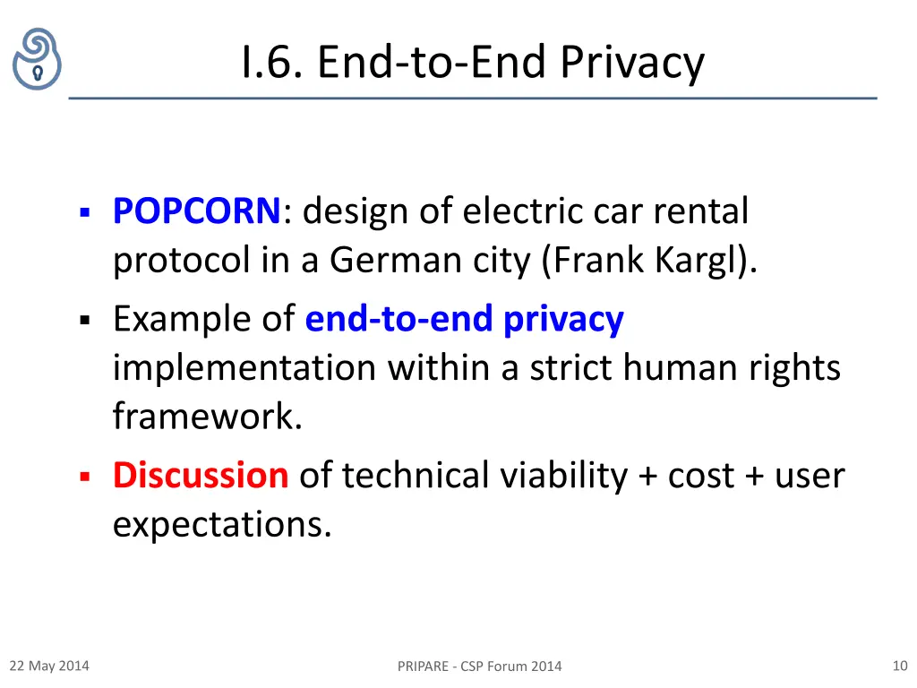 i 6 end to end privacy