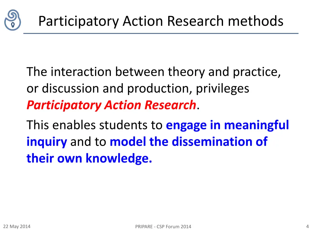 participatory action research methods