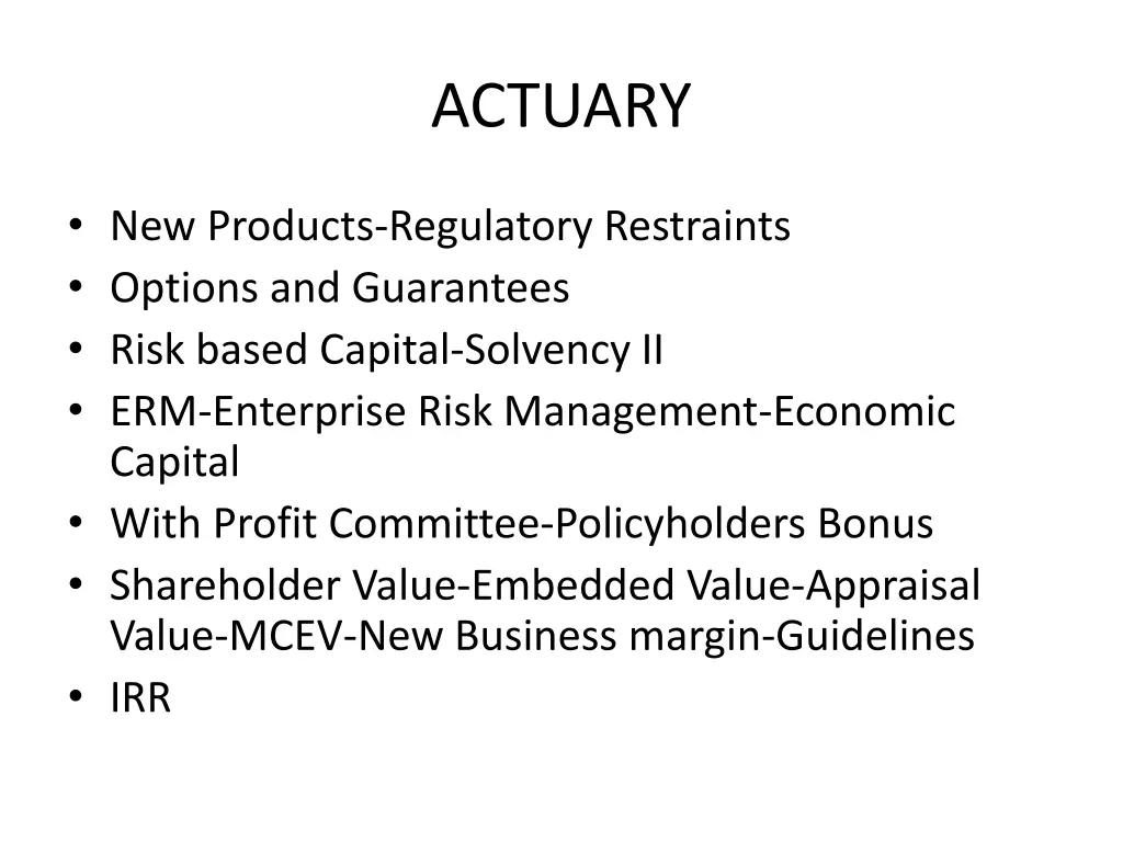 actuary 1
