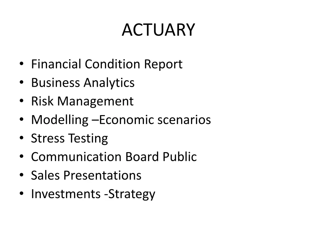 actuary 2