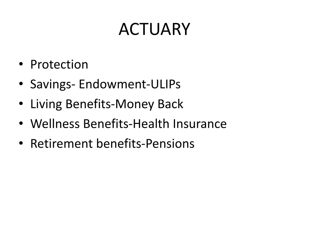 actuary