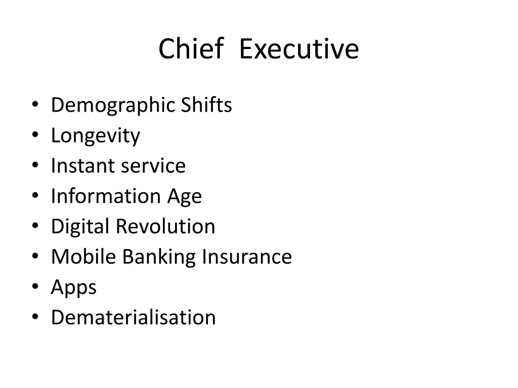 chief executive 2