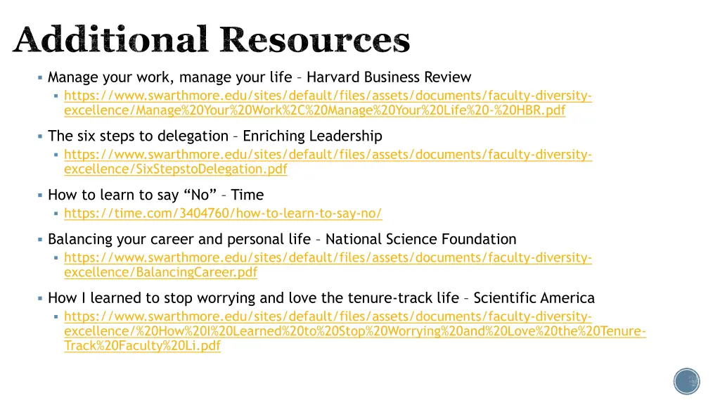 additional resources