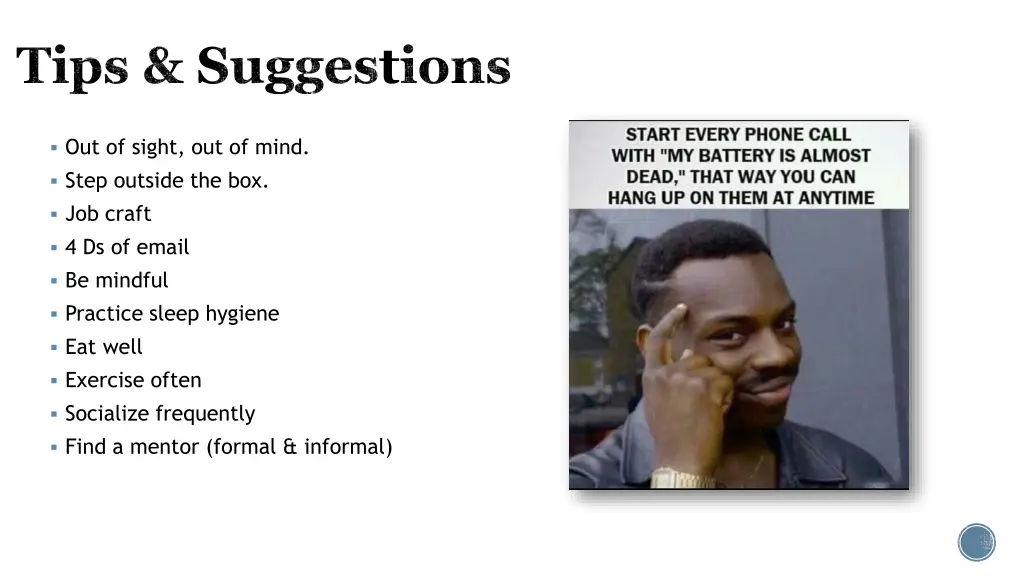 tips suggestions
