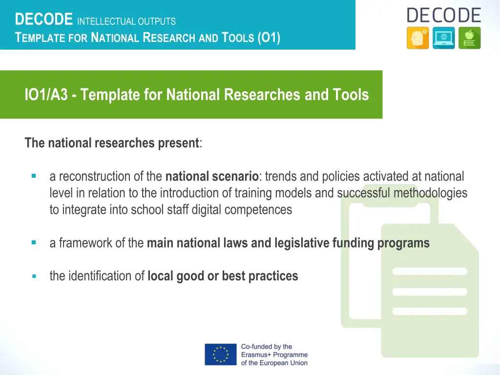 decode intellectual outputs t emplate 1