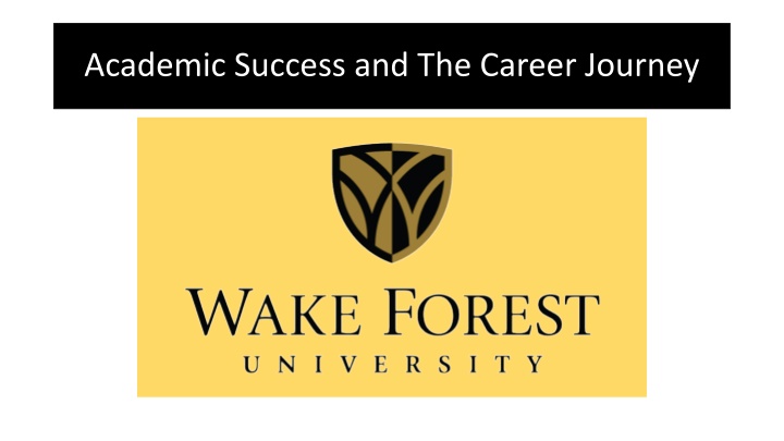 academic success and the career journey