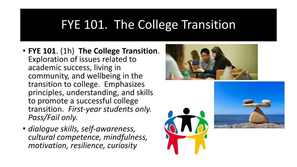 fye 101 the college transition