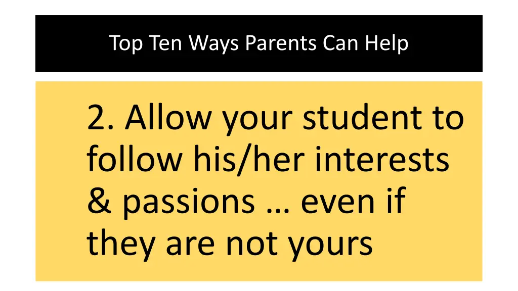 top ten ways parents can help 1