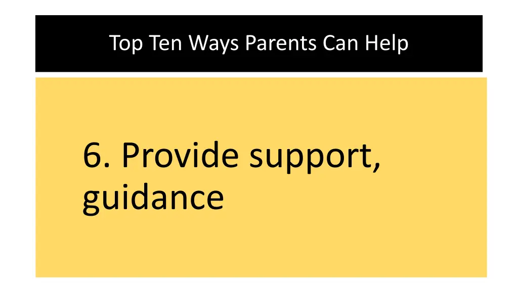 top ten ways parents can help 5