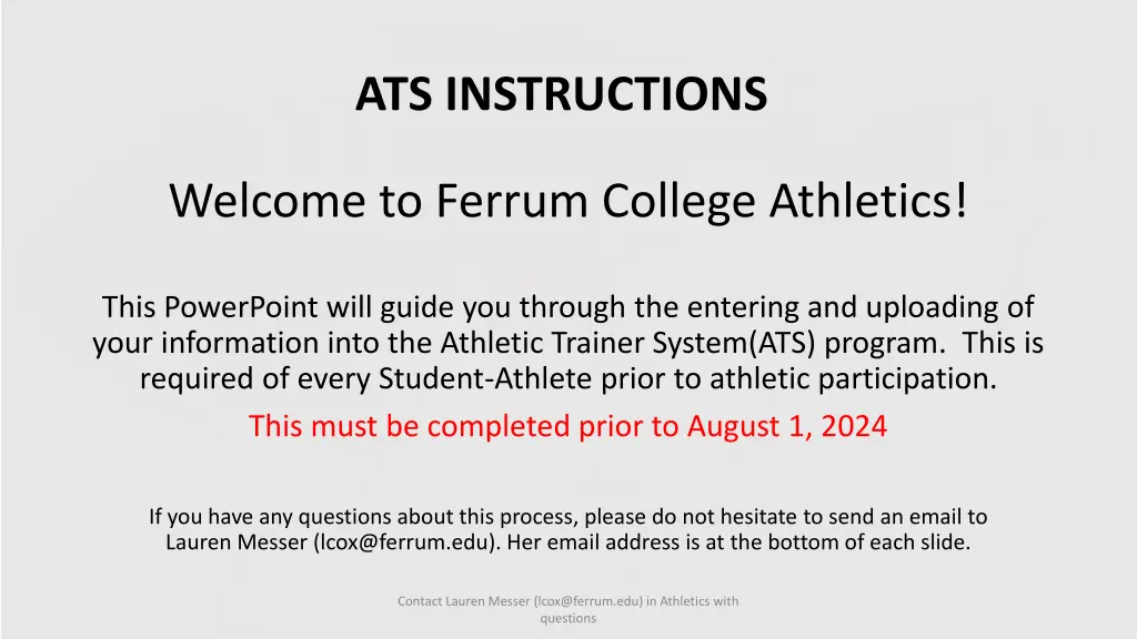 ats instructions
