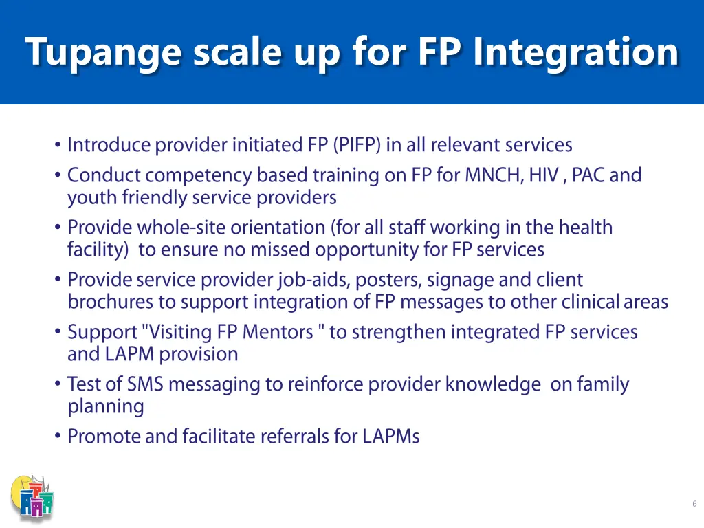 tupange scale up for fp integration