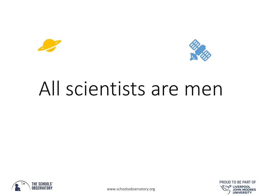 all scientists are men