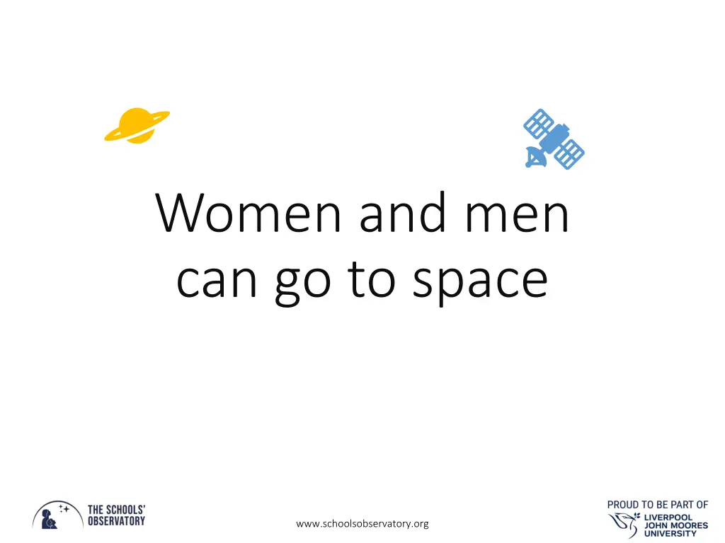 women and men can go to space