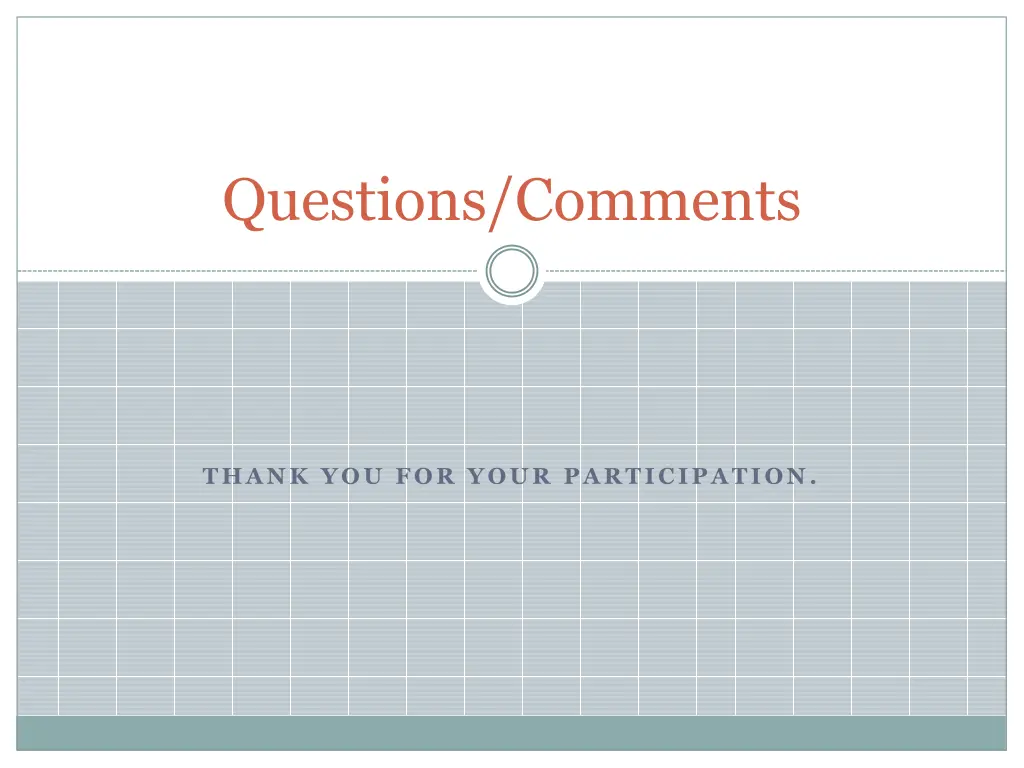 questions comments