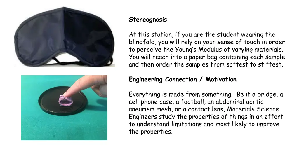 stereognosis