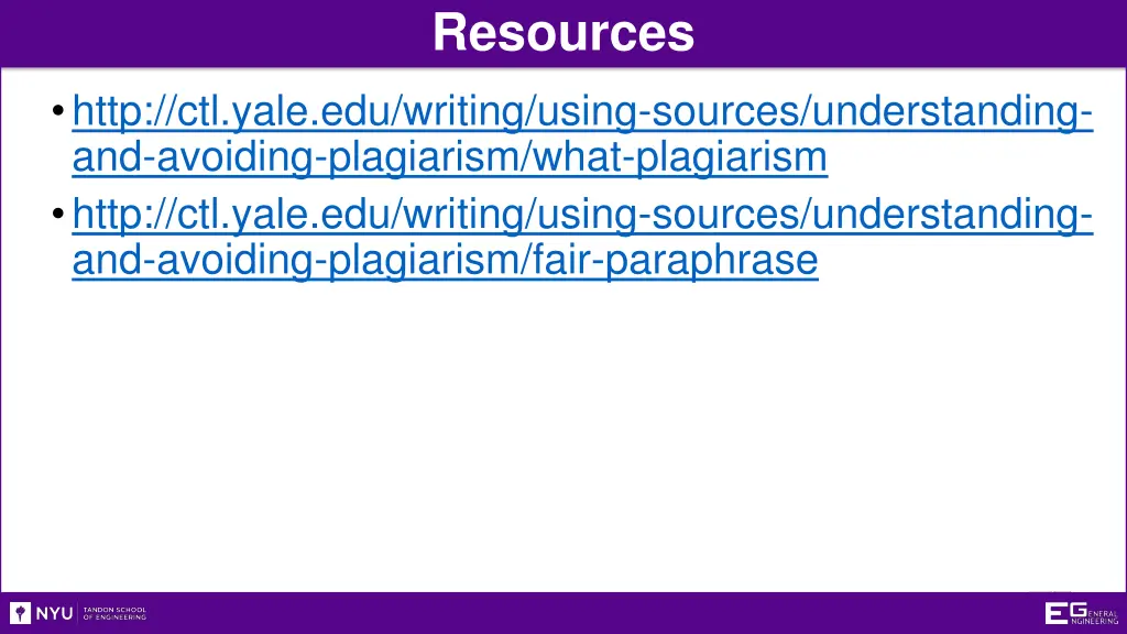 resources