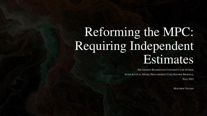 reforming the mpc requiring independent
