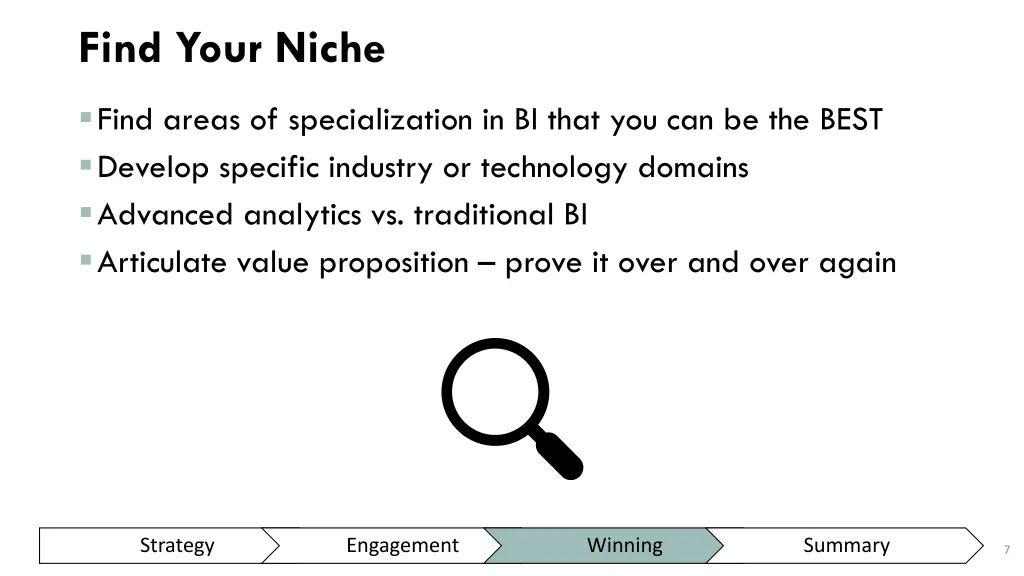find your niche