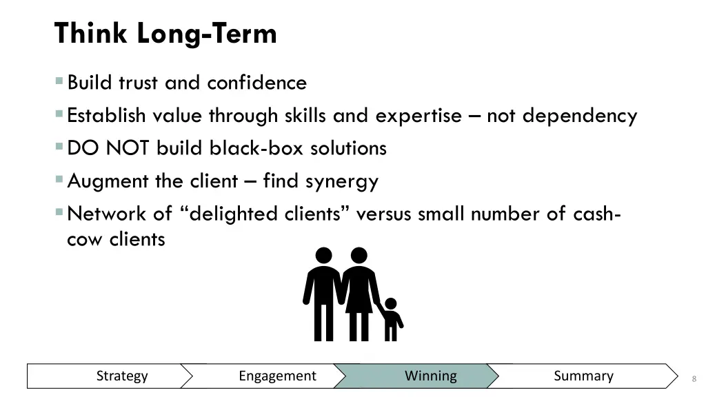 think long term