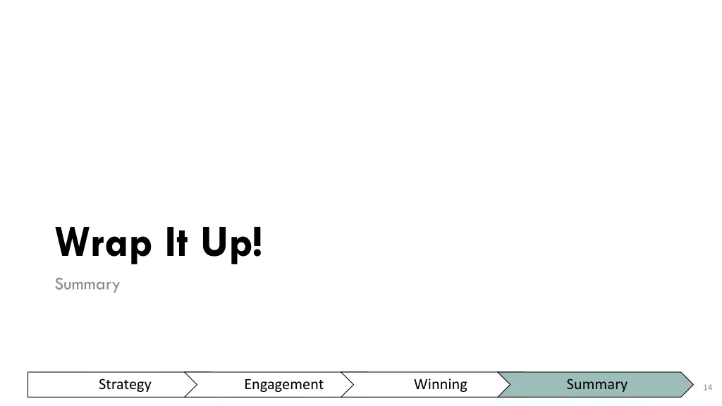 wrap it up summary