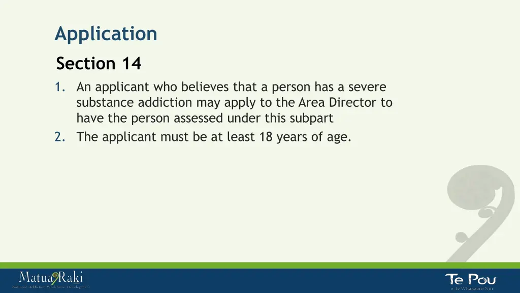 application section 14