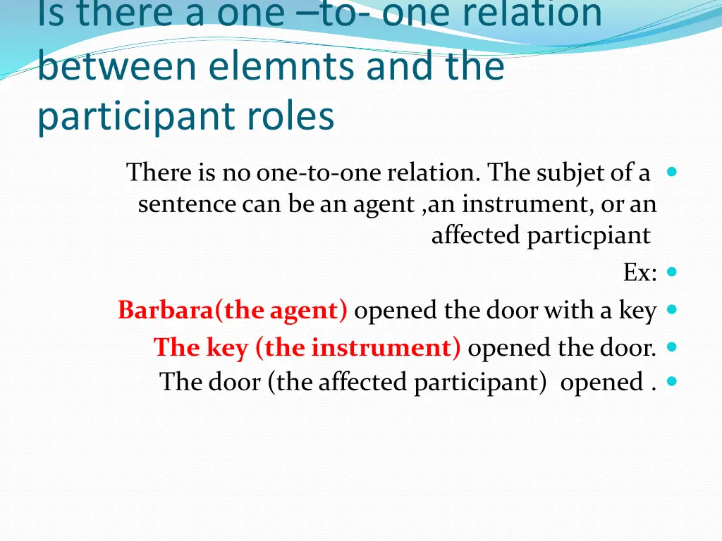 is there a one to one relation between elemnts