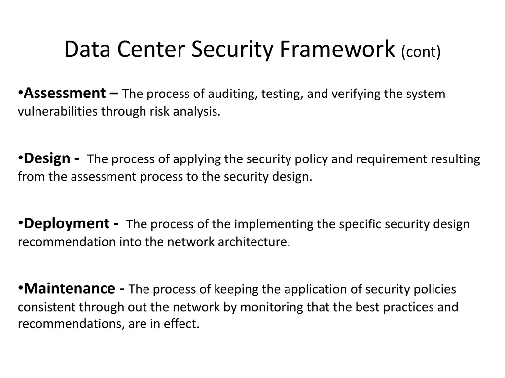 data center security framework cont 1