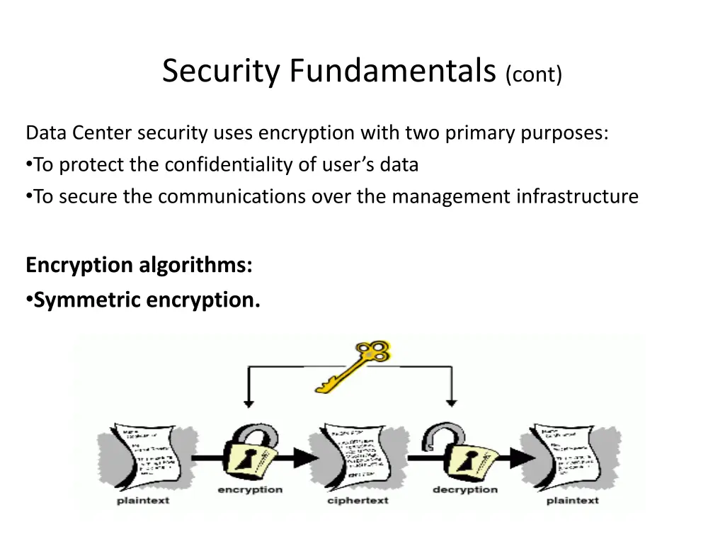security fundamentals cont