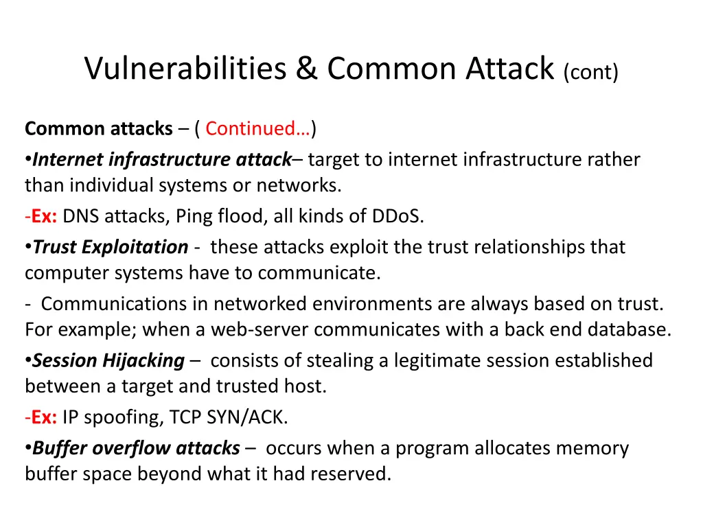 vulnerabilities common attack cont 3