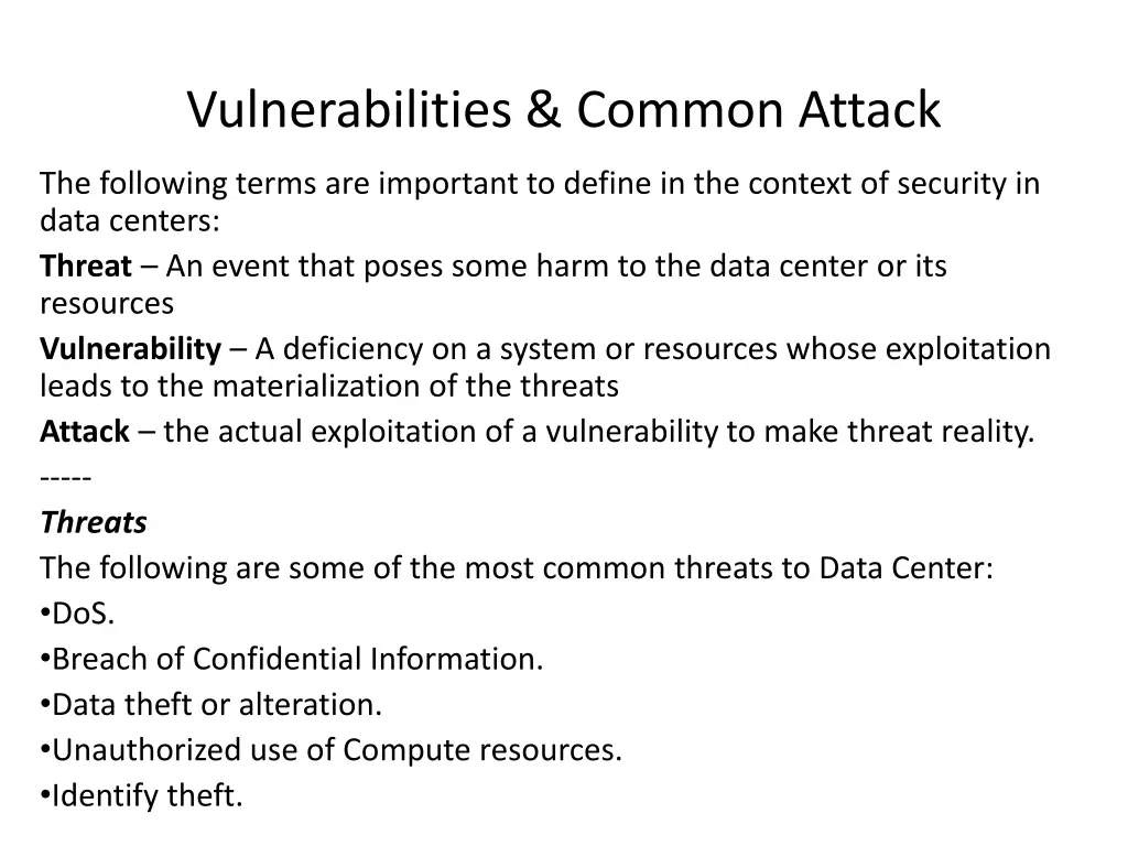 vulnerabilities common attack