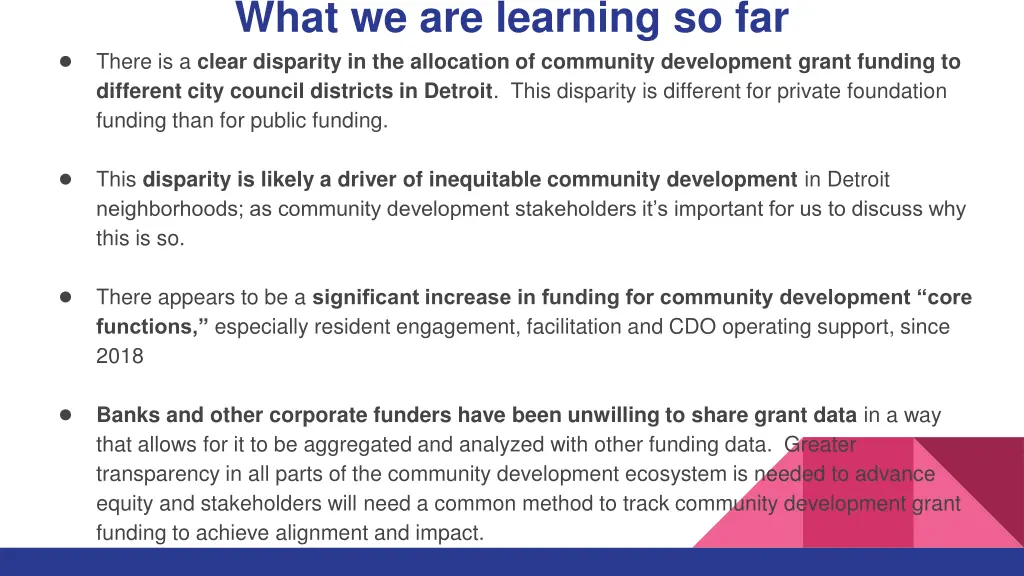 what we are learning so far there is a clear