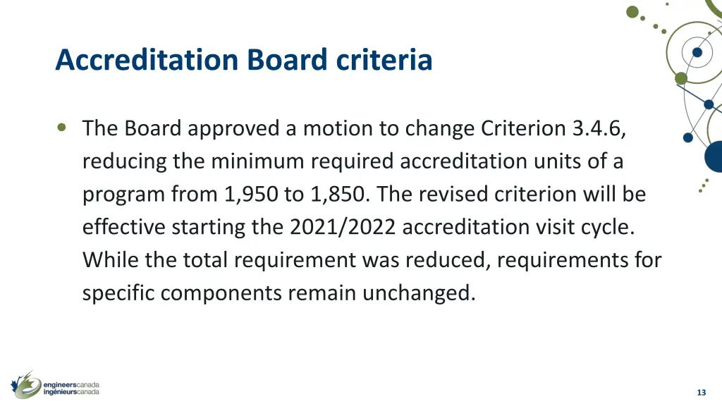 accreditation board criteria