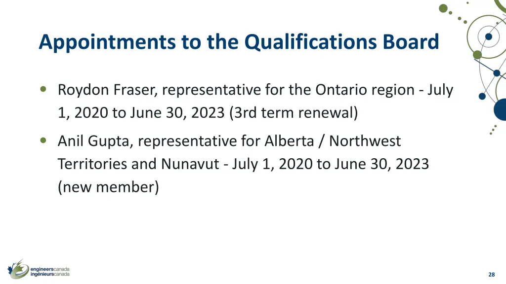appointments to the qualifications board
