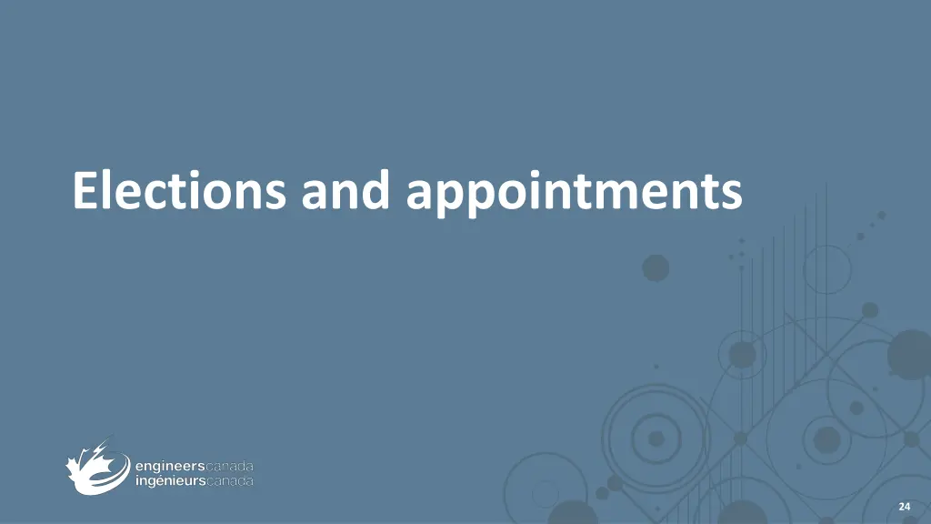 elections and appointments