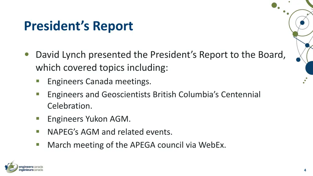 president s report