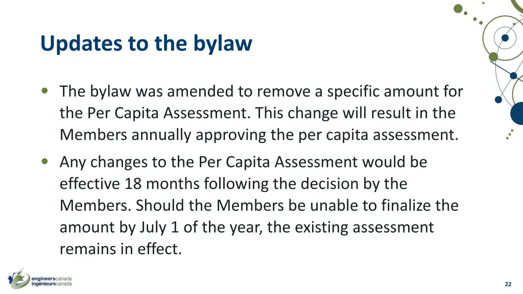 updates to the bylaw