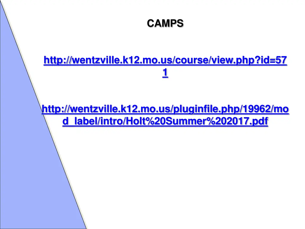 camps