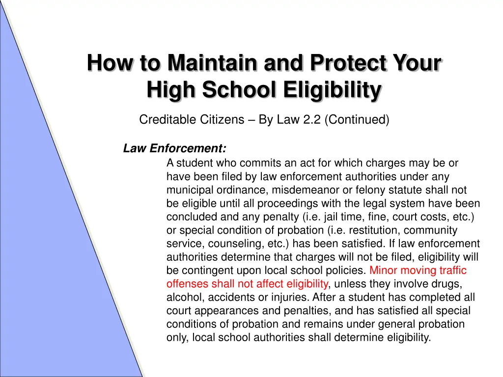 how to maintain and protect your high school 1