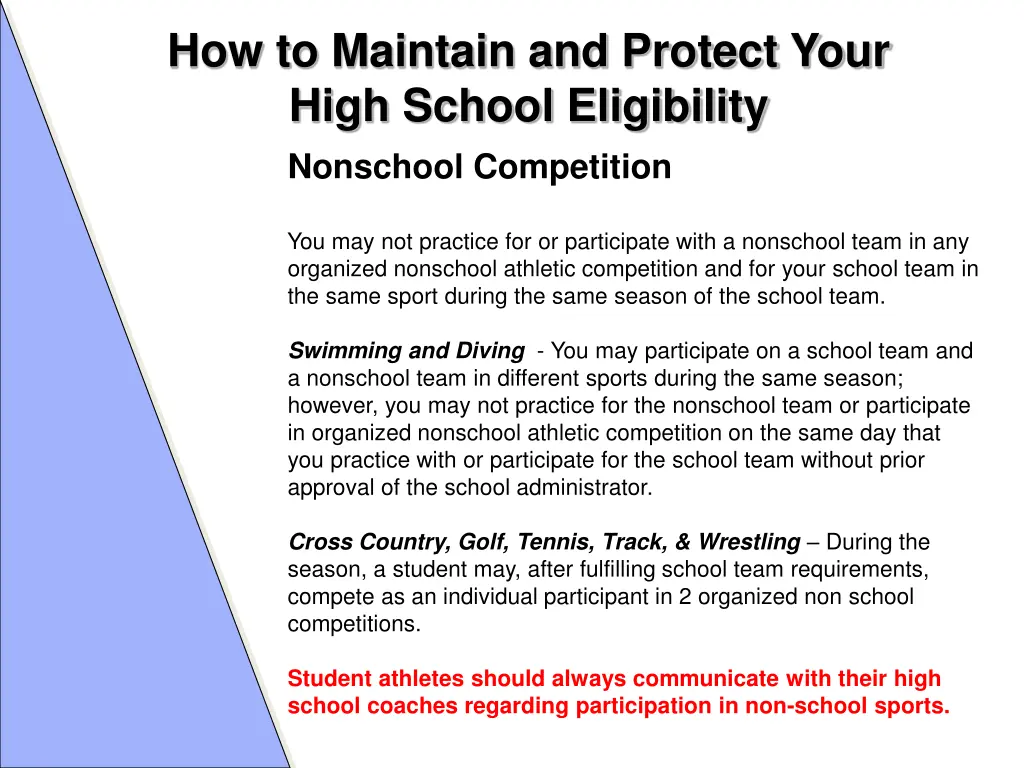 how to maintain and protect your high school 8