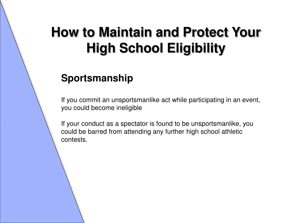 how to maintain and protect your high school 9