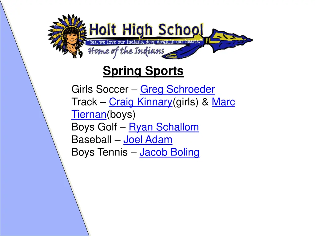 spring sports