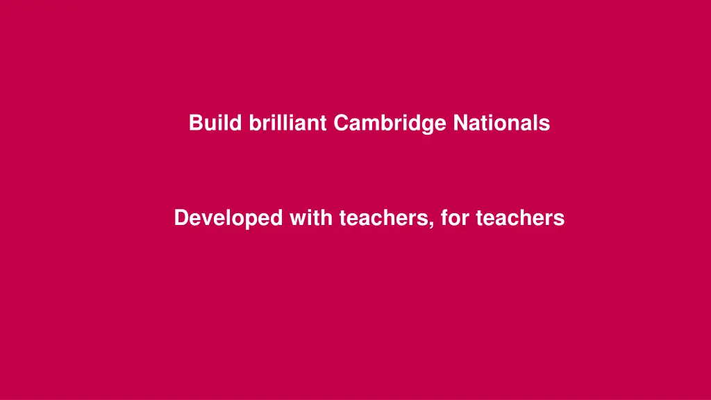 build brilliant cambridge nationals