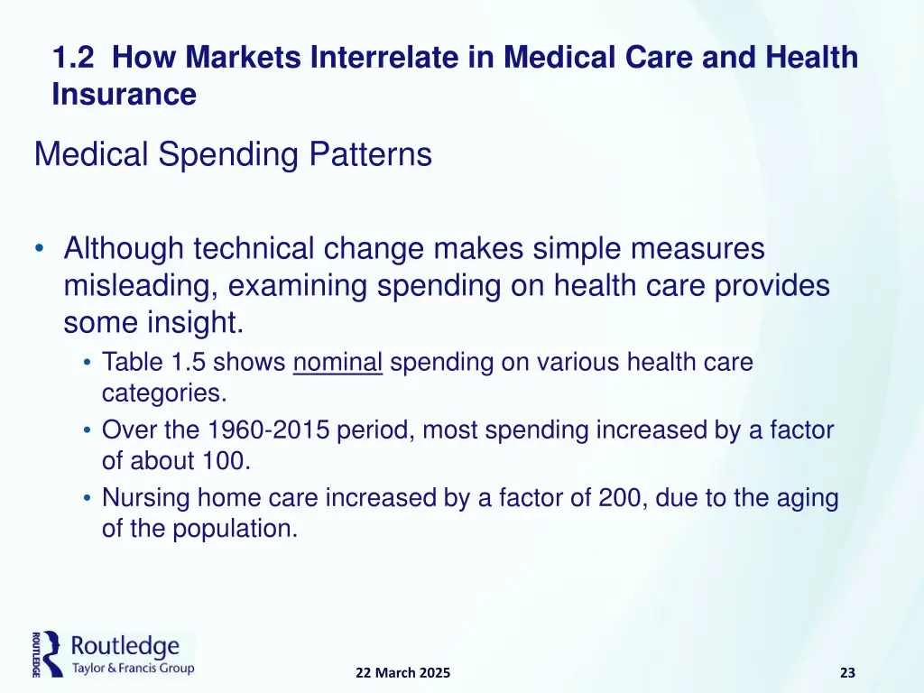 1 2 how markets interrelate in medical care 12