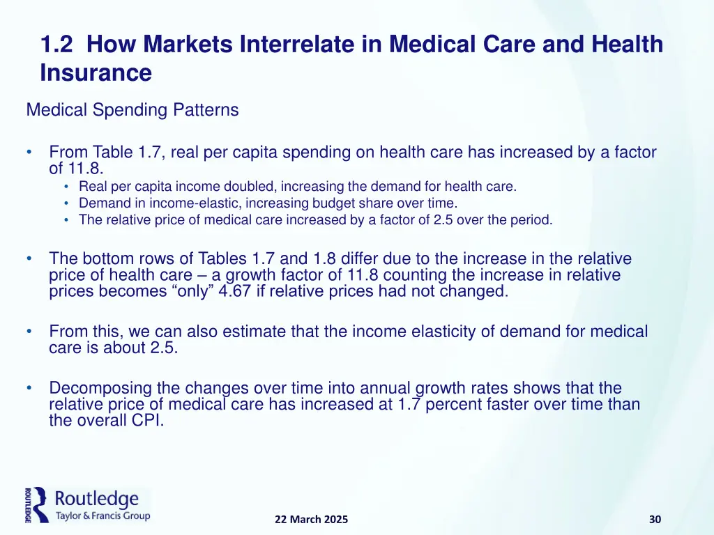1 2 how markets interrelate in medical care 18