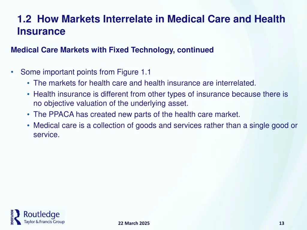 1 2 how markets interrelate in medical care 2