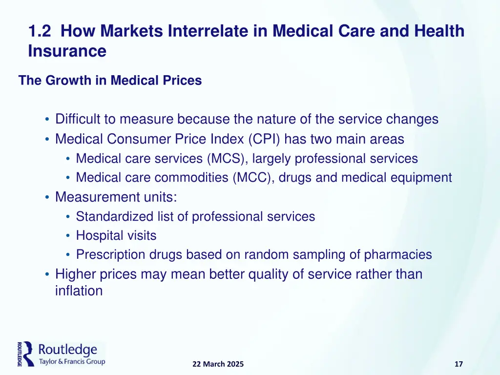 1 2 how markets interrelate in medical care 6